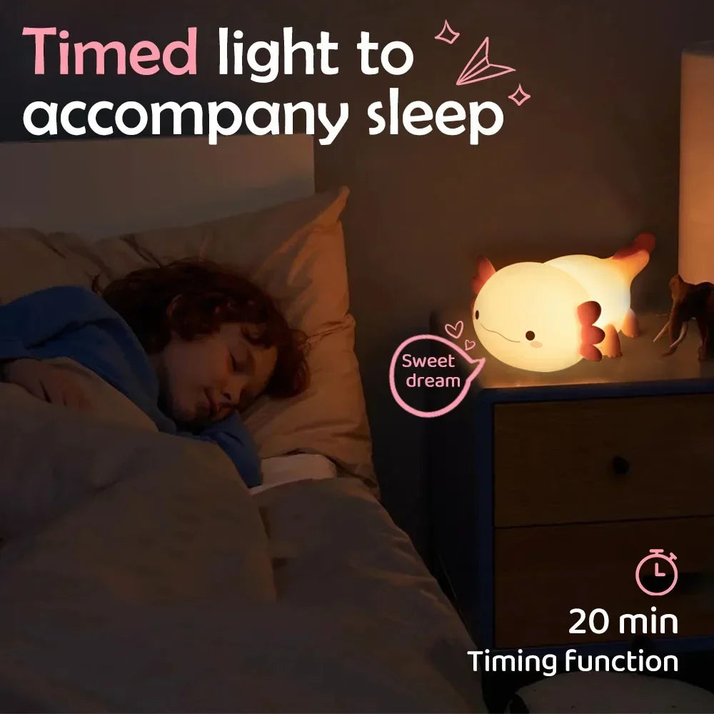 Glowi - Cute Axolotl Lamp