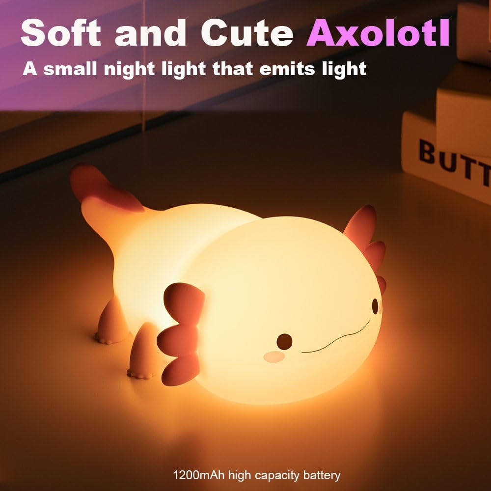 Glowi - Cute Axolotl Lamp