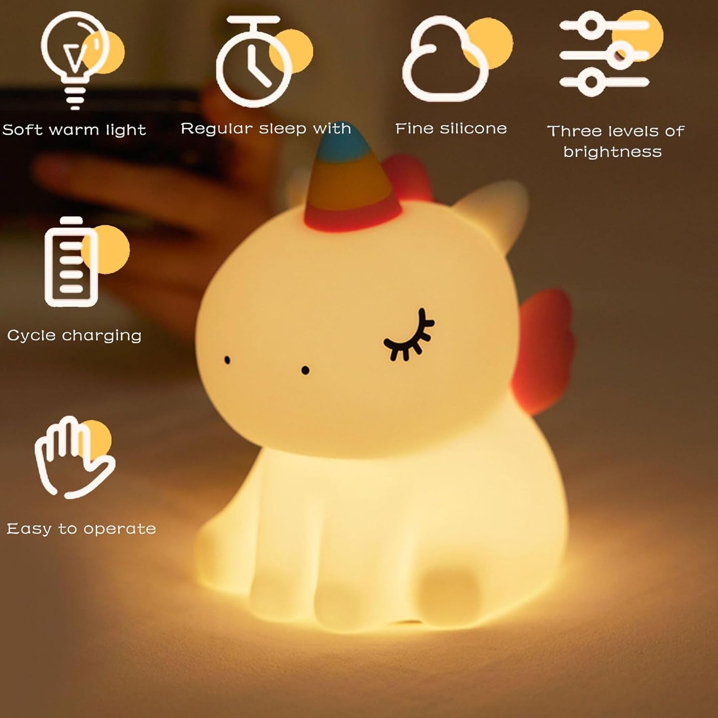 Glowi - Cute Unicorn Lamp