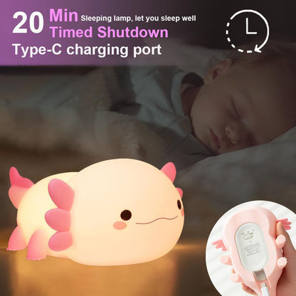 Glowi - Cute Axolotl Lamp